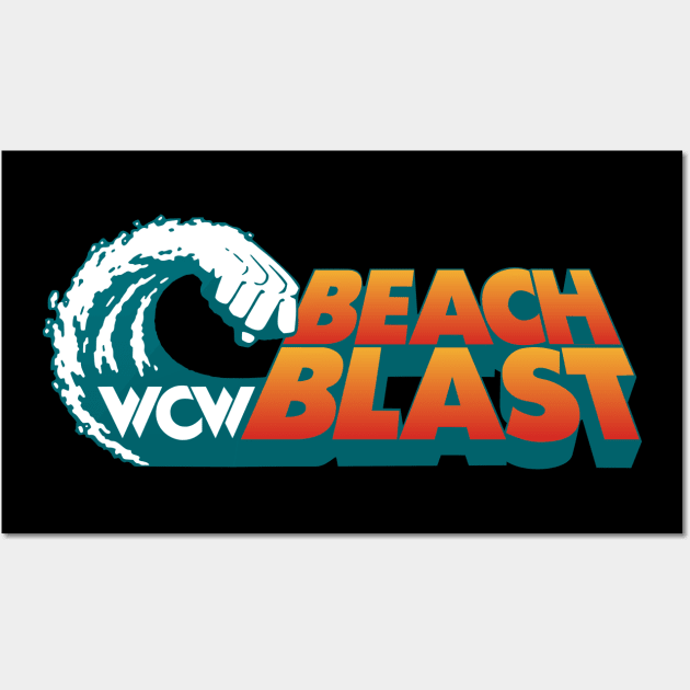 WCW Beach Blast Logo Wall Art by Grungefy